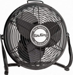 Air King - 14" Blade, 1/20 hp, 1,180, 1,470 & 1,650 CFM, Industrial Circulation Fan - Floor Stand, 120V Volts, 3 Speed - Industrial Tool & Supply