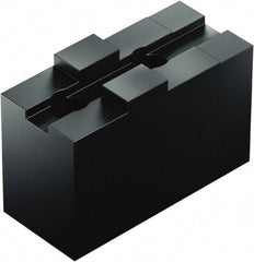 Schunk - 12" Max Chuck Capacity, Tongue & Groove Interface, Square Soft Lathe Chuck Jaw - 3 Jaw, Steel, 40mm Btw Mount Hole Ctrs, 60mm High, 12mm Groove, M12mm Fastener - Industrial Tool & Supply