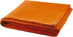 Steiner - 6' High x 8' Wide Fiberglass Welding Blanket - Orange, Grommet - Industrial Tool & Supply