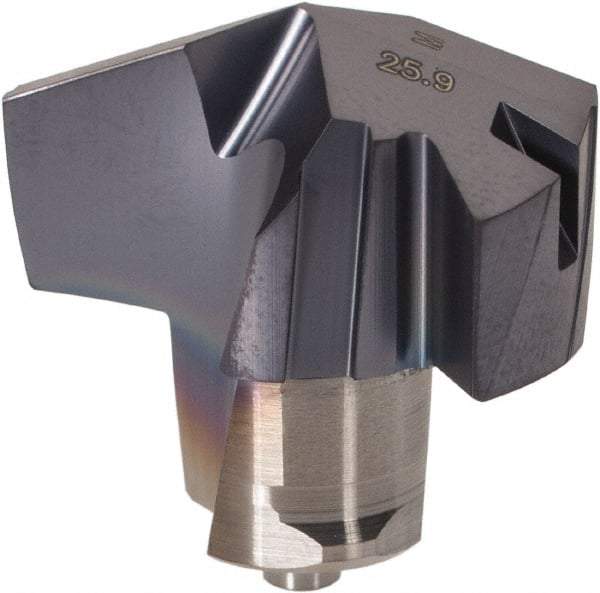 Iscar - Series ICM, 1.02" Diam Grade IC908 140° Replaceable Drill Tip - Carbide, TiAlN Finish, 25 Seat Size, Through Coolant - Industrial Tool & Supply