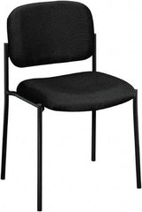 Basyx - Black Fabric Guest Stacker Chair - 21" Wide x 32" High - Industrial Tool & Supply