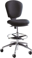 Safco - 23 to 33" High Extended Height Chair - 26" Wide x 26" Deep, 100% Acrylic Seat, Black - Industrial Tool & Supply