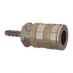 Value Collection - Hose Barb Industrial Pneumatic Hose Coupler - Brass, 3/8" Body Diam, 1/4" Hose ID - Industrial Tool & Supply