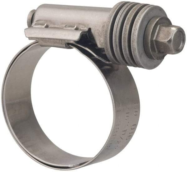 Value Collection - 13/16 to 1-1/2" Hose, 9/16" Wide x 0.6" Thick, Constant Torque Clamp - 13/16 to 1-1/2" Diam, Grade 301 & 410 Stainless Steel Screw - Industrial Tool & Supply