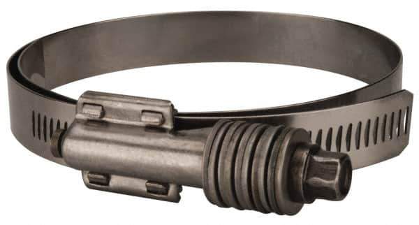 Value Collection - 3-3/4 to 4-5/8" Hose, 5/8" Wide x 0.7" Thick, Constant Torque Clamp - 3-3/4 to 4-5/8" Diam, Grade 301 & 410 Stainless Steel Screw - Industrial Tool & Supply