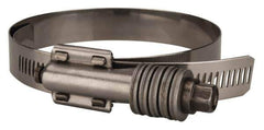 Value Collection - 3-1/4 to 4-1/8" Hose, 5/8" Wide x 0.7" Thick, Constant Torque Clamp - 3-1/4 to 4-1/8" Diam, Grade 301 & 410 Stainless Steel Screw - Industrial Tool & Supply