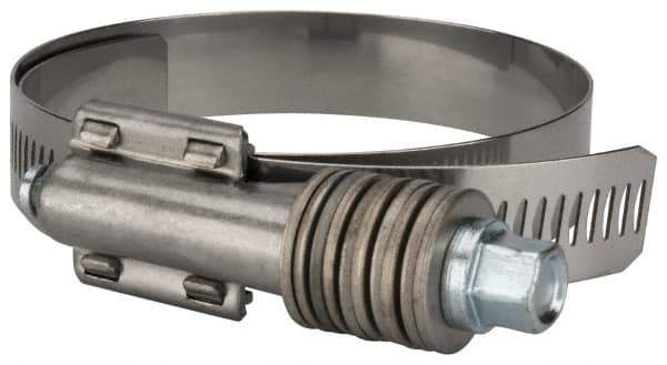 Value Collection - 2-3/4 to 3-5/8" Hose, 5/8" Wide x 0.7" Thick, Constant Torque Clamp - 2-3/4 to 3-5/8" Diam, Grade 304 Stainless Steel/Carbon Steel Screw - Industrial Tool & Supply