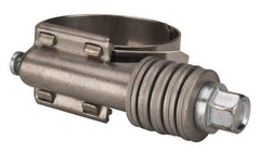 Value Collection - 1 to 1-3/4" Hose, 5/8" Wide x 0.7" Thick, Constant Torque Clamp - 1 to 1-3/4" Diam, Grade 301 Stainless Steel Screw - Industrial Tool & Supply
