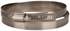Value Collection - SAE Size 212, 11-3/4 to 13-3/4" Diam, Stainless Steel Worm Drive Clamp - 1/2" Wide, Material Grade 201 - Industrial Tool & Supply
