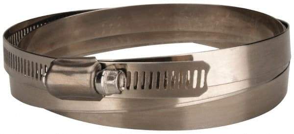 Value Collection - SAE Size 270, 15-3/8 to 17-3/8" Diam, Stainless Steel Worm Drive Clamp - 1/2" Wide, Material Grade 201 - Industrial Tool & Supply