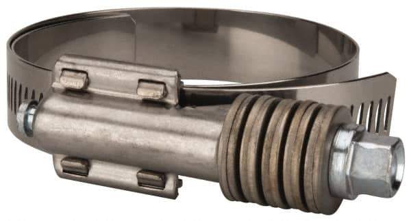 Value Collection - 2-1/4 to 3-1/8" Hose, 5/8" Wide x 0.7" Thick, Constant Torque Clamp - 2-1/4 to 3-1/8" Diam, Grade 304 Stainless Steel/Carbon Steel Screw - Industrial Tool & Supply