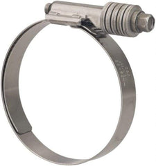 Value Collection - 2-1/4 to 3-1/8" Hose, 5/8" Wide x 0.7" Thick, Constant Torque Clamp - 2-1/4 to 3-1/8" Diam, Grade 301 & 410 Stainless Steel Screw - Industrial Tool & Supply