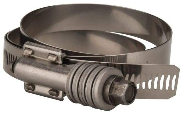 Value Collection - 5-3/4 to 6-5/8" Hose, 5/8" Wide x 0.7" Thick, Constant Torque Clamp - 5-3/4 to 6-5/8" Diam, Grade 301 & 410 Stainless Steel Screw - Industrial Tool & Supply