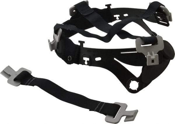 3M - Head Suspension for PAPR/SAR Headgear - Black, Compatible with M-300 & M-400 Series Hard Hats - Industrial Tool & Supply