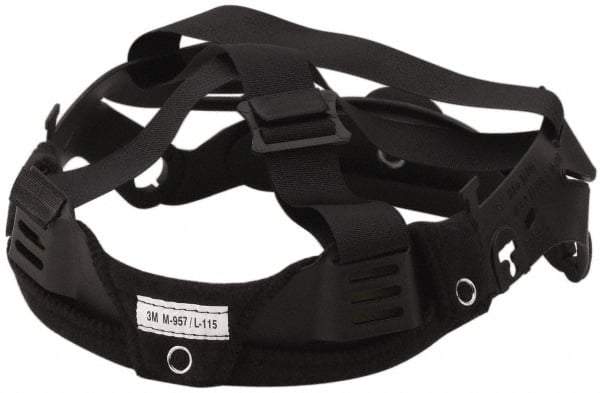 3M - Head Suspension for PAPR/SAR Headgear - Black, Compatible with M-100 Series Faceshields - Industrial Tool & Supply