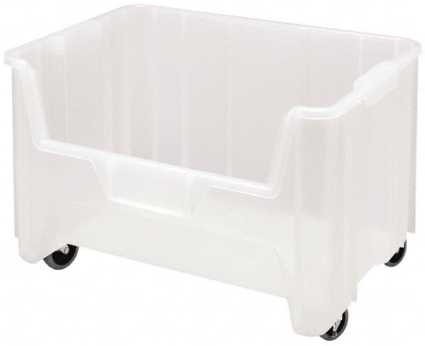 Quantum Storage - 19-7/8" Wide x 15-1/4" Deep x 12-7/16" High Hopper Stacking Bin - Industrial Tool & Supply