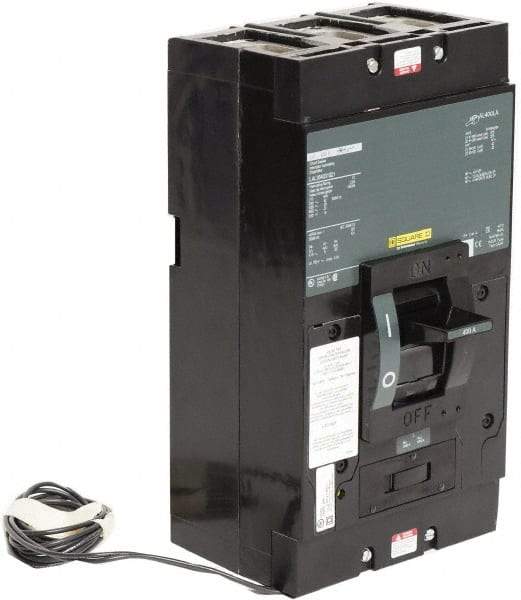 Square D - 400 Amp, 600 V, 3 Pole, Panel Mount Molded Case Circuit Breaker - Thermal Magnetic Trip, Multiple Breaking Capacity Ratings - Industrial Tool & Supply