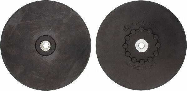 Made in USA - 9" Diam Quick-Change Disc Backing Pad - Medium Density, 7,000 RPM, Speed-Lok Compatible - Industrial Tool & Supply