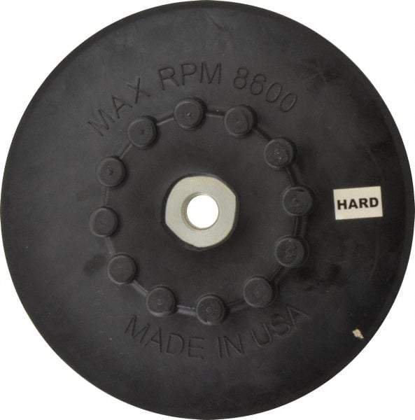 Made in USA - 7" Diam Quick-Change Disc Backing Pad - Firm Density, 8,600 RPM, Speed-Lok Compatible - Industrial Tool & Supply