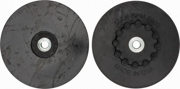 Made in USA - 7" Diam Quick-Change Disc Backing Pad - Soft Density, 8,600 RPM, Speed-Lok Compatible - Industrial Tool & Supply