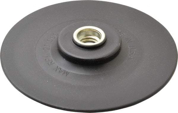 Made in USA - 5" Diam Quick-Change Disc Backing Pad - Medium Density, 20,000 RPM, Speed-Lok Compatible - Industrial Tool & Supply