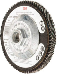 3M - Flap Disc - Polyester Backing, Arbor Attaching System - Industrial Tool & Supply