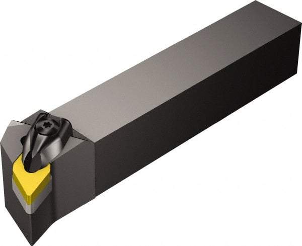 Sandvik Coromant - DDQN, Right Hand Cut, -17.50° Lead Angle, 1-1/4" Shank Height x 1-1/4" Shank Width, Negative Rake Indexable Turning Toolholder - 6" OAL, DNMG 15 04 08 Insert Compatibility, Series T-Max P - Industrial Tool & Supply