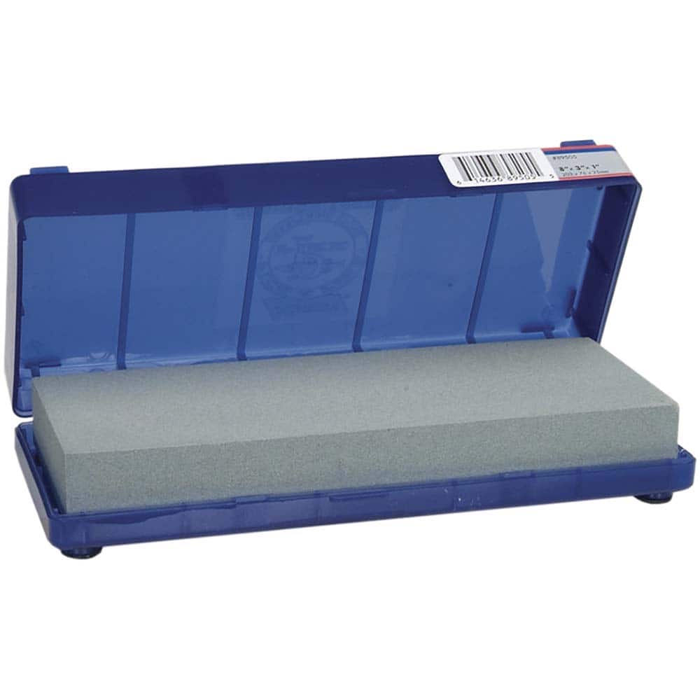 Sharpening Stone: 1'' Thick, Rectangle, Synthetic Fine Grade, Blue