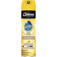 Pledge - 14.2 Fluid Ounce Furniture Polish - Lemon Scent, Aerosol Can - Industrial Tool & Supply
