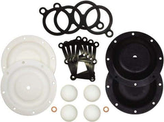 SandPIPER - 1" Pump, PTFE Fluid Section Repair Kit - For Use with Diaphragm Pumps - Industrial Tool & Supply