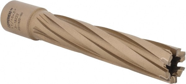 Hougen - 11/16" Diam x 3" Deep Carbide-Tipped Annular Cutter - Industrial Tool & Supply