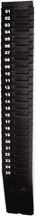 Lathem Time - 27" High x 3-7/8" Wide 25 Pocket Adjustable Time Card Rack - Black, Use with Time Cards - Industrial Tool & Supply