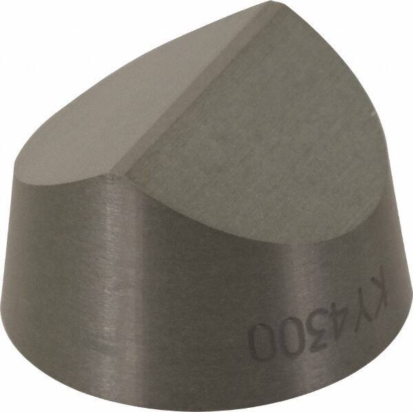 Kennametal - RCGV45 T0420 Grade KY4300 Ceramic Turning Insert - Al2O3/SiCw Finish, Round, 1/2" Inscr Circle, 5/16" Thick - Industrial Tool & Supply