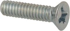 Value Collection - #2-56 UNC, 3/8" OAL Phillips Drive Machine Screw - Flat Head, Grade J82 Steel, Zinc-Plated Finish, Without Washer - Industrial Tool & Supply