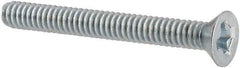 Value Collection - #2-56 UNC, 3/4" OAL Phillips Drive Machine Screw - Flat Head, Grade J82 Steel, Zinc-Plated Finish, Without Washer - Industrial Tool & Supply