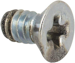 Value Collection - #3-48 UNC, 3/16" OAL Phillips Drive Machine Screw - Flat Head, Grade J82 Steel, Zinc-Plated Finish, Without Washer - Industrial Tool & Supply