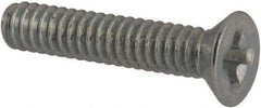 Value Collection - #3-48 UNC, 1/2" OAL Phillips Drive Machine Screw - Flat Head, Grade J82 Steel, Zinc-Plated Finish, Without Washer - Industrial Tool & Supply