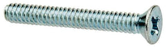 Value Collection - #3-48 UNC, 3/4" OAL Phillips Drive Machine Screw - Flat Head, Grade J82 Steel, Zinc-Plated Finish, Without Washer - Industrial Tool & Supply
