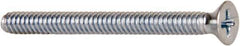 Value Collection - #4-40 UNC, 1-1/4" OAL Phillips Drive Machine Screw - Flat Head, Grade J82 Steel, Zinc-Plated Finish, Without Washer - Industrial Tool & Supply