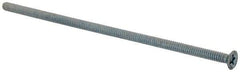 Value Collection - #6-32 UNC, 4" OAL Phillips Drive Machine Screw - Flat Head, Grade J82 Steel, Zinc-Plated Finish, Without Washer - Industrial Tool & Supply