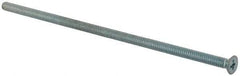 Value Collection - #10-24 UNC, 5-1/2" OAL Phillips Drive Machine Screw - Flat Head, Grade J82 Steel, Zinc-Plated Finish, Without Washer - Industrial Tool & Supply
