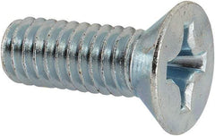 Value Collection - 5/16-18 UNC, 7/8" OAL Phillips Drive Machine Screw - Flat Head, Grade J82 Steel, Zinc-Plated Finish, Without Washer - Industrial Tool & Supply