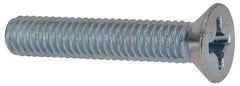 Value Collection - 5/16-18 UNC, 1-3/4" OAL Phillips Drive Machine Screw - Flat Head, Grade J82 Steel, Zinc-Plated Finish, Without Washer - Industrial Tool & Supply