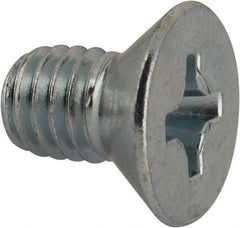 Value Collection - 3/8-16 UNC, 5/8" OAL Phillips Drive Machine Screw - Flat Head, Grade J82 Steel, Zinc-Plated Finish, Without Washer - Industrial Tool & Supply