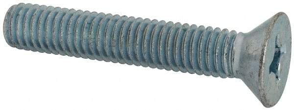 Value Collection - 3/8-16 UNC, 2-1/4" OAL Phillips Drive Machine Screw - Flat Head, Grade J82 Steel, Zinc-Plated Finish, Without Washer - Industrial Tool & Supply