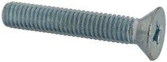 Value Collection - 3/8-16 UNC, 2-1/4" OAL Phillips Drive Machine Screw - Flat Head, Grade J82 Steel, Zinc-Plated Finish, Without Washer - Industrial Tool & Supply