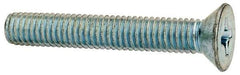 Value Collection - 3/8-16 UNC, 2-1/2" OAL Phillips Drive Machine Screw - Flat Head, Grade J82 Steel, Zinc-Plated Finish, Without Washer - Industrial Tool & Supply