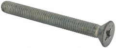 Value Collection - 3/8-16 UNC, 3-1/2" OAL Phillips Drive Machine Screw - Flat Head, Grade J82 Steel, Zinc-Plated Finish, Without Washer - Industrial Tool & Supply