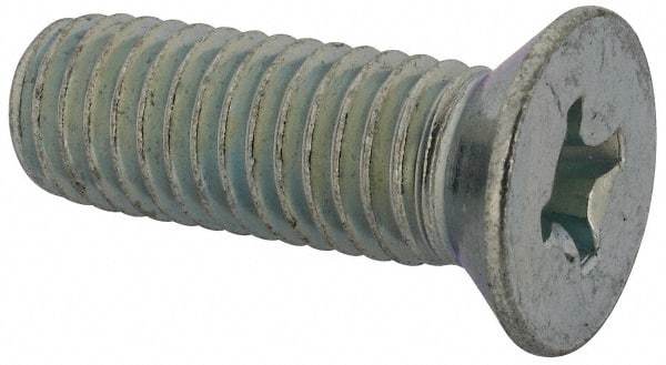 Value Collection - 1/2-13 UNC, 1-1/2" OAL Phillips Drive Machine Screw - Flat Head, Grade J82 Steel, Zinc-Plated Finish, Without Washer - Industrial Tool & Supply