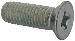 Value Collection - 1/2-13 UNC, 1-1/2" OAL Phillips Drive Machine Screw - Flat Head, Grade J82 Steel, Zinc-Plated Finish, Without Washer - Industrial Tool & Supply